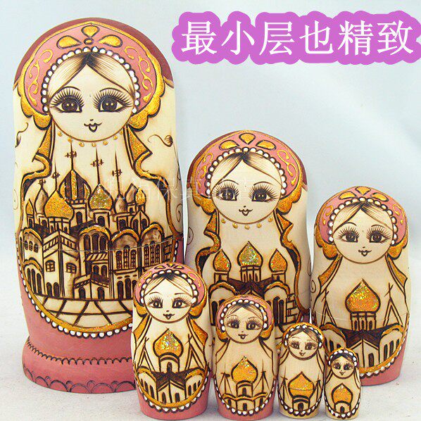 Matryoshka doll 7-story castle Desert Rose open tasteless smallest exquisite baby Children's Day gift