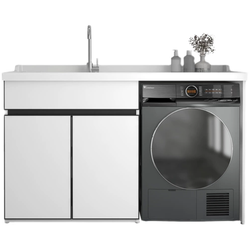 Космическая алюминиевая стиральная машина шкаф кварц каменной столешница с умы