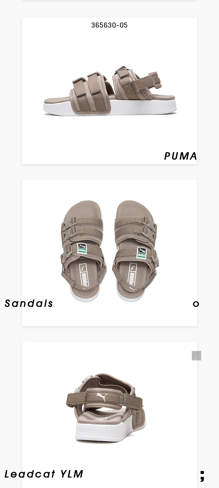 Puma Hummer Dép Nam và nữ giày thể thao bãi biển Leadcat YLM vài mô hình dép 365630-01-06 dép quai hậu nữ đi học
