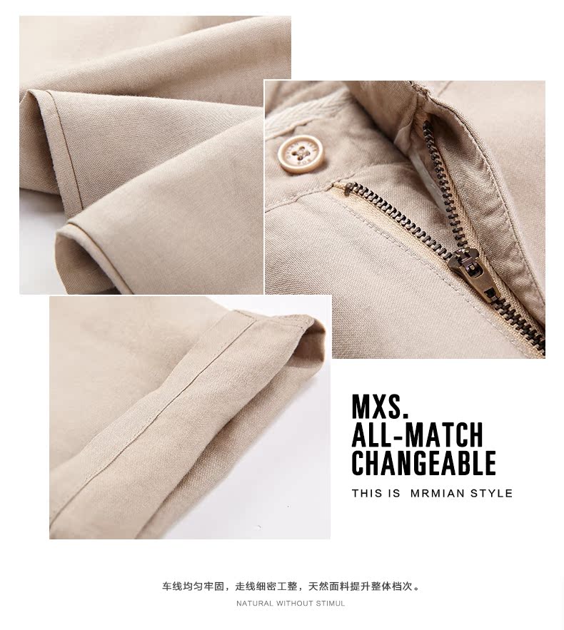 Quần cotton và vải lanh nam giản dị quần lanh thẳng quần lanh nam lanh mùa xuân và mùa hè kích thước lớn quần linen nam mỏng - Quần tây thường quần short jean nam
