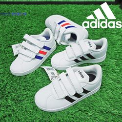 Adidas Adidas ເກີບເດັກນ້ອຍ Adidas ໃນລະດູໃບໄມ້ປົ່ງແລະລະດູຮ້ອນທີ່ເບິ່ງດີຄລາສສິກ Velcro ເກີບກິລາສີຂາວ DB1837 FY9273