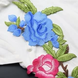Компьютерная вышивка, вышивка цветочной птицы на флесле DIY Patch Patch Flate Flow