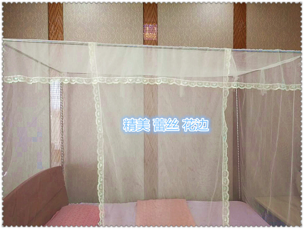 Cửa lưới chống muỗi đơn có khung cổ điển vuông 1,8 m giường đôi nhà 1,5m mã hóa 1,2M ký túc xá sinh viên - Lưới chống muỗi màn ngủ gấp gọn