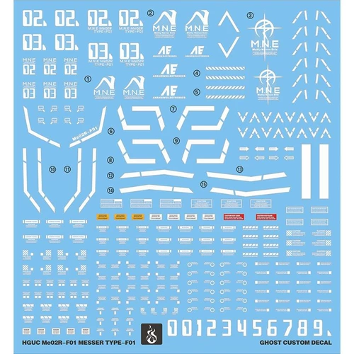 [Yan] Hguc Messer Me-2R-F01 Messa/Mass Production (призрачная версия)