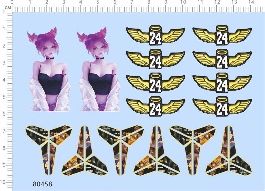 Car Model Cobbie Cartoon Characters (Pain Car Stickup) Universal Signs Special Water Sticker (80458)