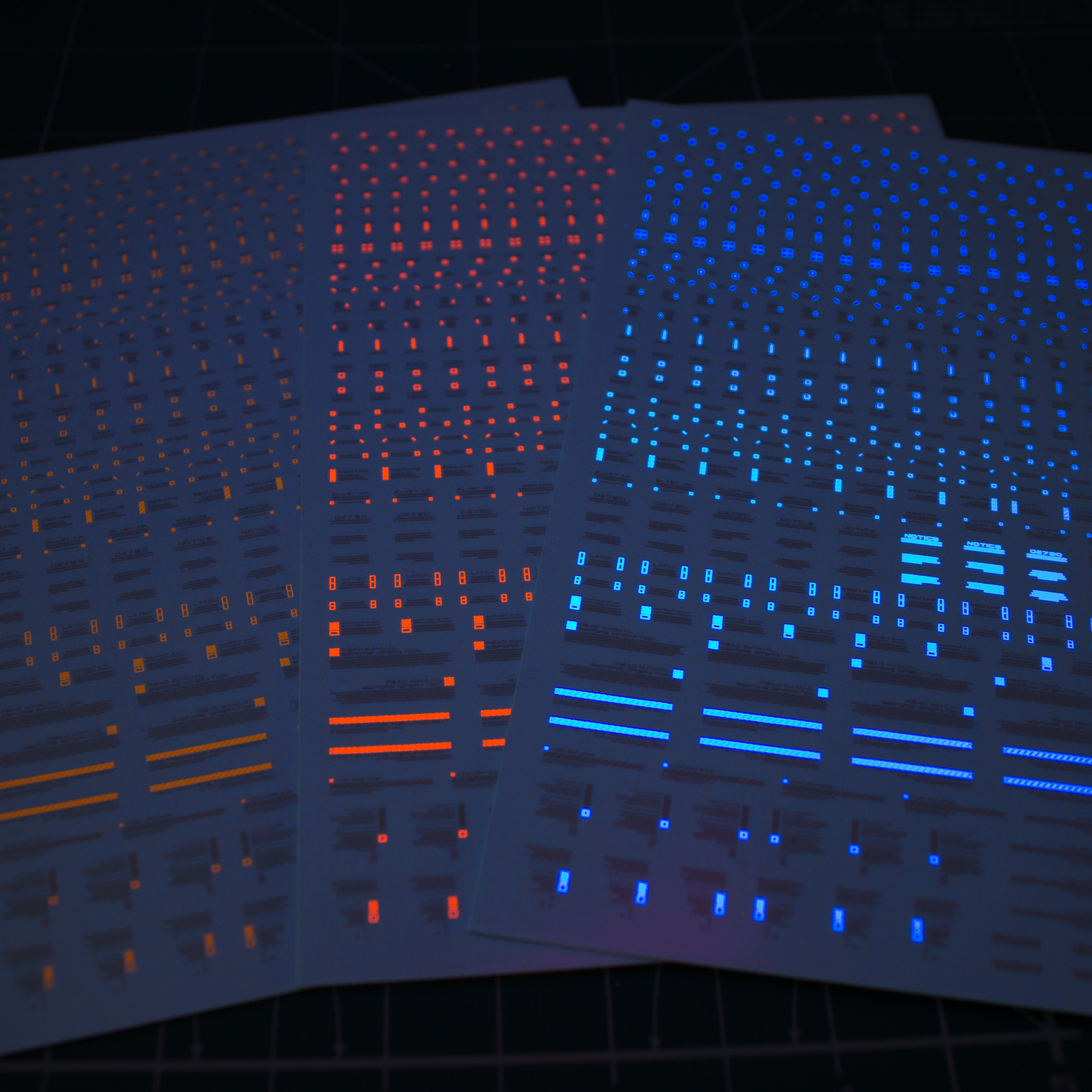 (EVO STM) MG 1:100 HIQ Style (General Warning Department) Special Water sticker (fluorescent water sticker)