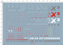 Up to model MG XM-X3 X-3 pirates up to (card version) Ver Ka special water sticker (62121)
