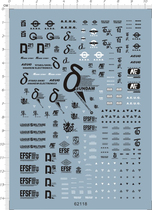 Gundam model HG MSN-100 hundred (star successor) special water sticker (62118)