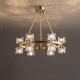 American-Style All-Copper Light Luxury Chandelier, High-End Minimalist Living and Dining Room Designer Creative Lighting, Direct Sales from Guangdong Zhongshan Manufacturer