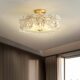 American Bedroom Ceiling Lamp New Light Luxury Crystal Creative Personality Warm Room Study Lamp Zhongshan Factory Direct Sale