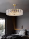 American All-Copper Ceiling Lamp Italian Palace Room Study Lamp Bedroom Round Glass Lamp Zhongshan Factory Direct Sale