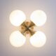 All-Copper Master Bedroom Lamp, Magic Bean Molecule Nordic Ceiling Lamp, Modern Room Cream Style Lighting, Zhongshan Factory Direct Sales