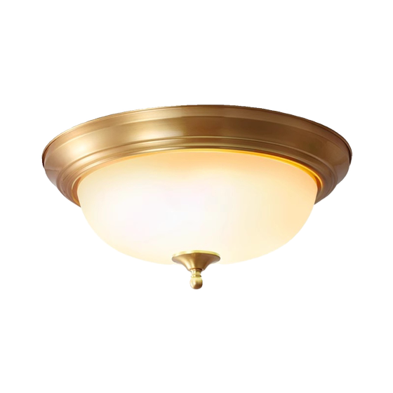 All-Copper Ceiling Light, American Retro Country Style, Light Luxury for Balcony, Study, Master Bedroom Lighting, Direct Sales from Guangdong Zhongshan Manufacturer