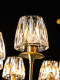 American-Style Crystal Chandelier, All-Copper, Light Luxury Living Room Lamp, Post-Modern, Elegant Dining Room and Bedroom Lighting, Direct Sales from Zhongshan Manufacturer