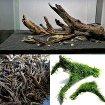 Aquarium sunken wood landscape Wood fish tank rhododendron root decoration aquatic plant Moss root Moss grass ecological tank