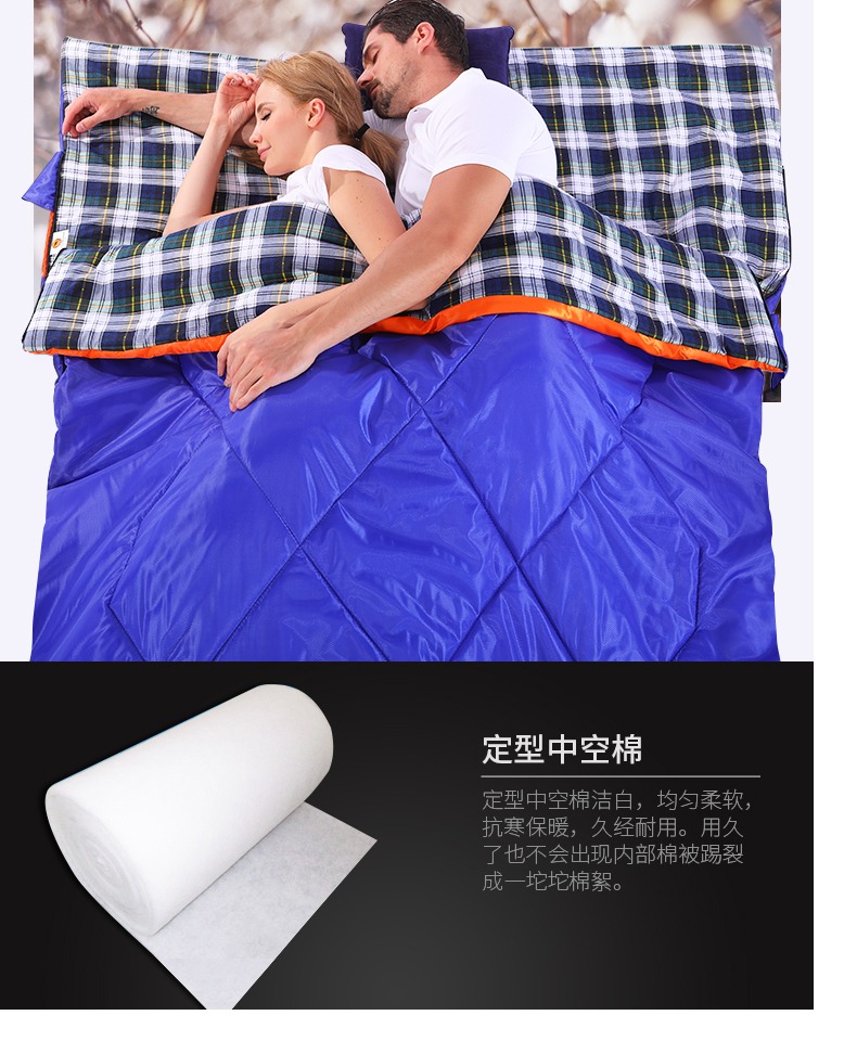 Túi ngủ đôi dành cho người lớn Ngoài trời siêu nhẹ cầm tay bốn mùa trong nhà bông bẩn cắm trại mùa hè cắm trại túi ngủ túi ngủ văn phòng lomotan