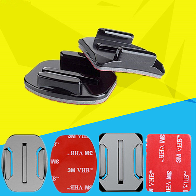 Suitable for GOPRO mountain dog camera safety helmet adhesive base arched curved surface plane 4K recorder hat fixed seat