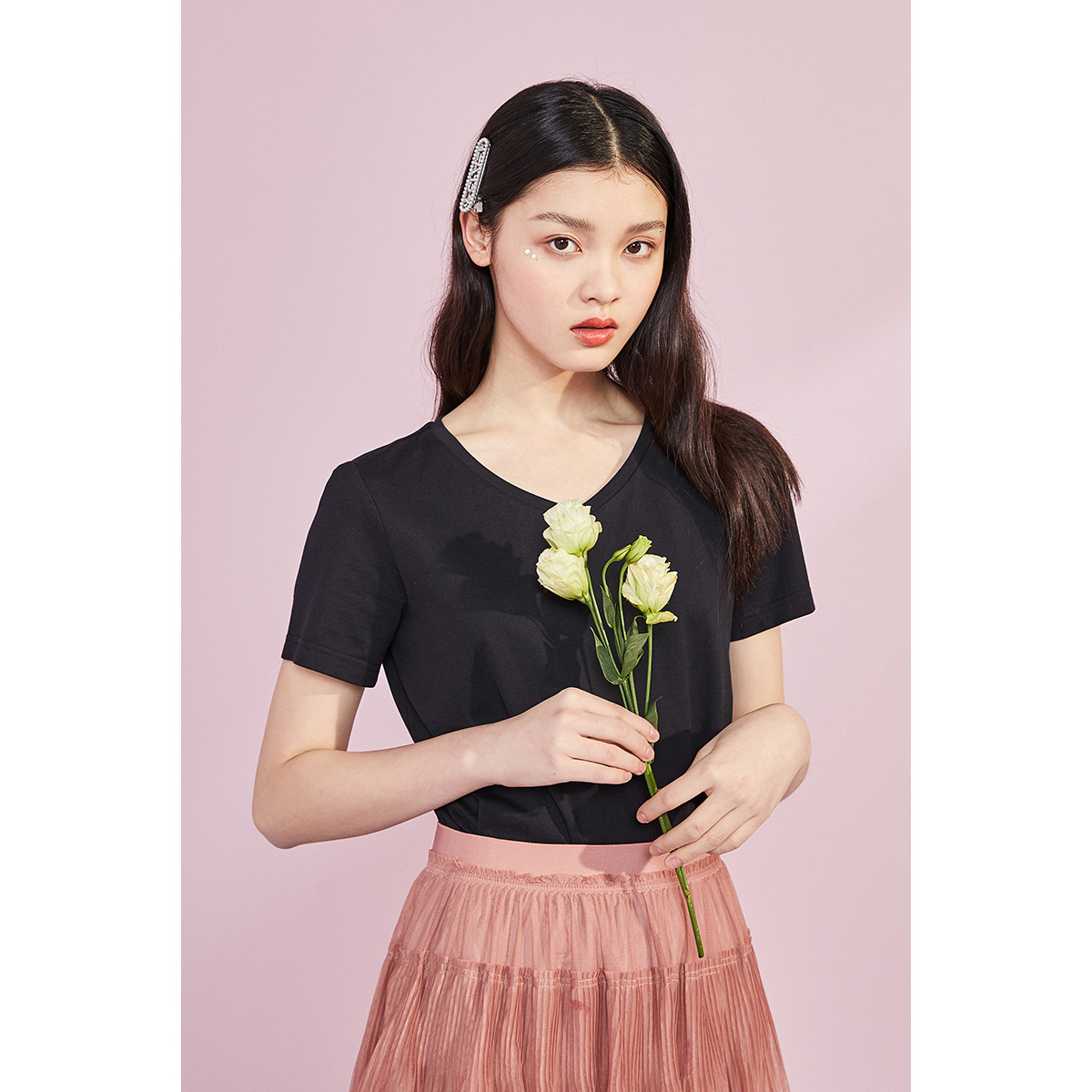 PEACEBIRD 太平鸟 女式V领T恤 打底衫 天猫优惠券折后¥79.9包邮(¥89.9-10)多色可选 PEACEBIRD 太平鸟 女式V领T恤 打底衫 天猫优惠券折后¥79.9包邮(¥89.9-10)多色可选