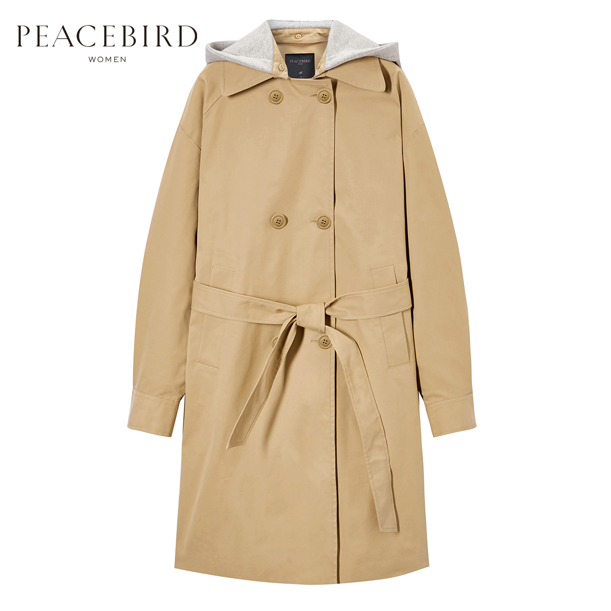 Trench pour femme PEACEBIRD    en Coton - Ref 3228268 Image 5