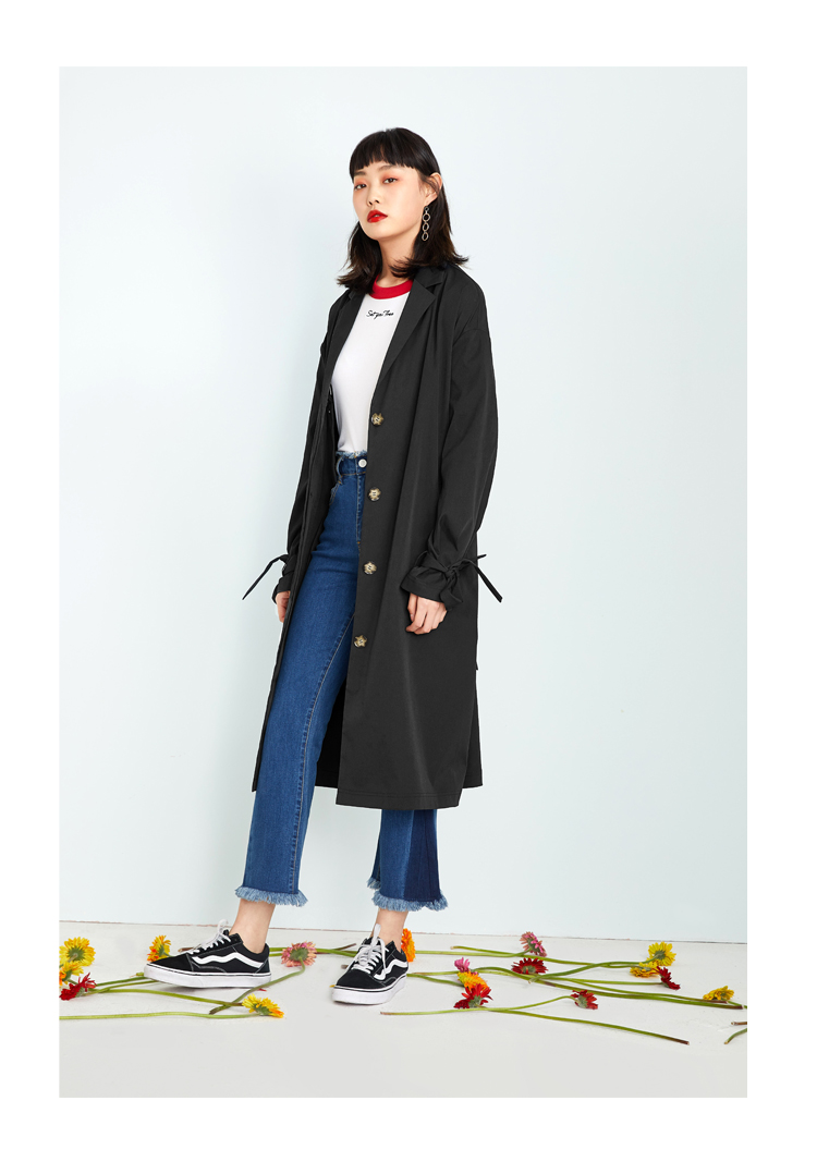 Trench pour femme PEACEBIRD    en Polyester - Ref 3226209 Image 16