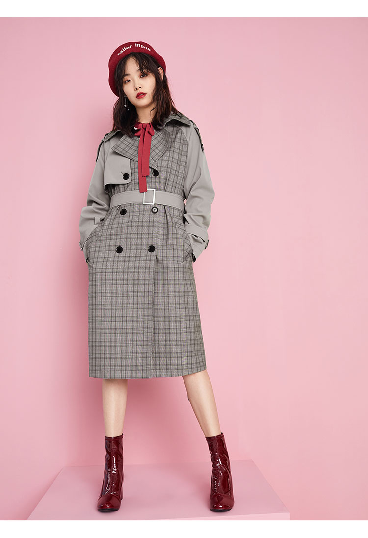 Trench pour femme PEACEBIRD    en Polyester - Ref 3226348 Image 20