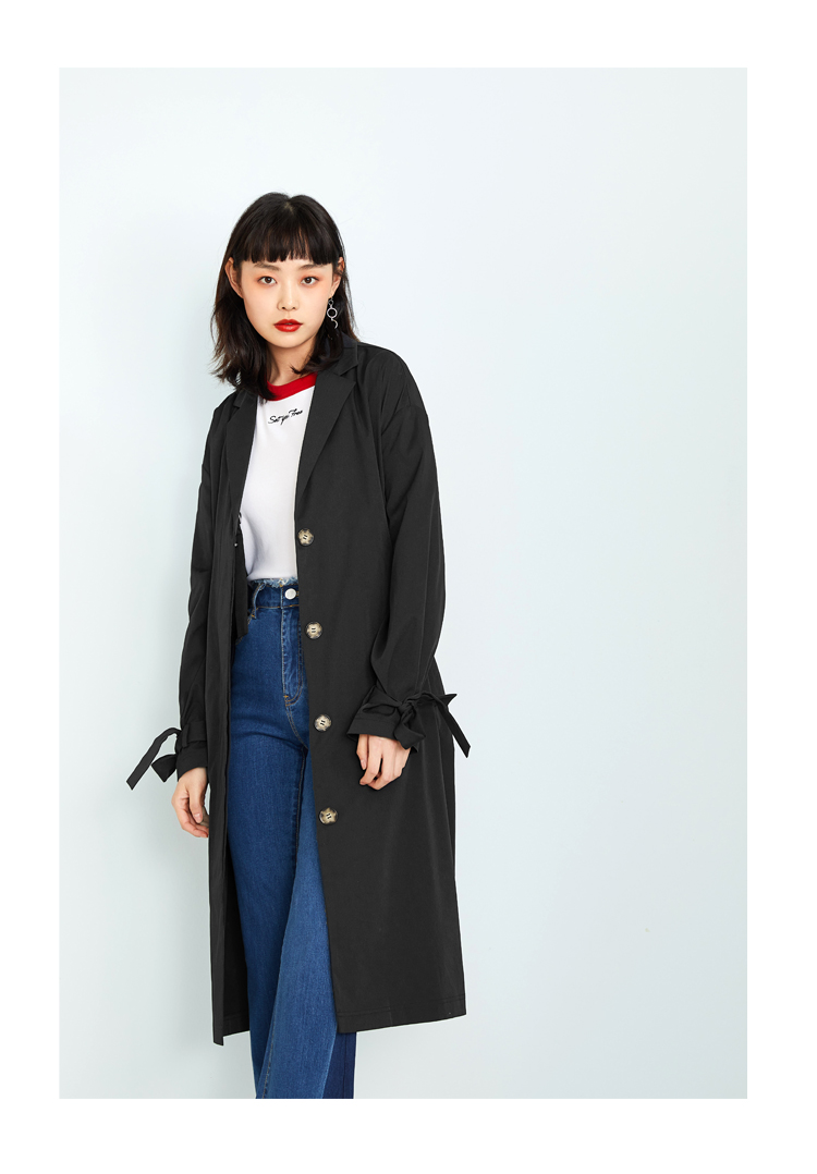 Trench pour femme PEACEBIRD    en Polyester - Ref 3226209 Image 13
