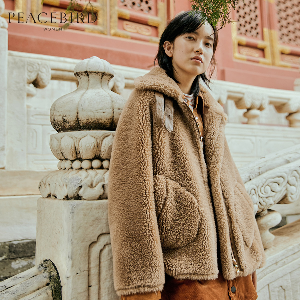 Manteau de fourrure femme PEACEBIRD    - Ref 3174216 Image 1