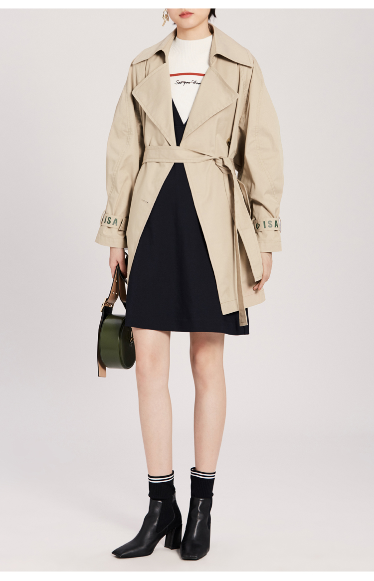 Trench pour femme PEACEBIRD    en Coton - Ref 3226141 Image 7