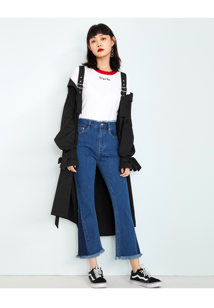 Trench pour femme PEACEBIRD    en Polyester - Ref 3226209 Image 19