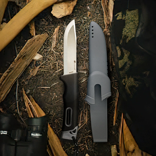 Выживание на открытом воздухе Shanchak Steel Высокая резкость, высокая твердость, портативное тело антифункциональное нож, открытый лезвие прямой нож