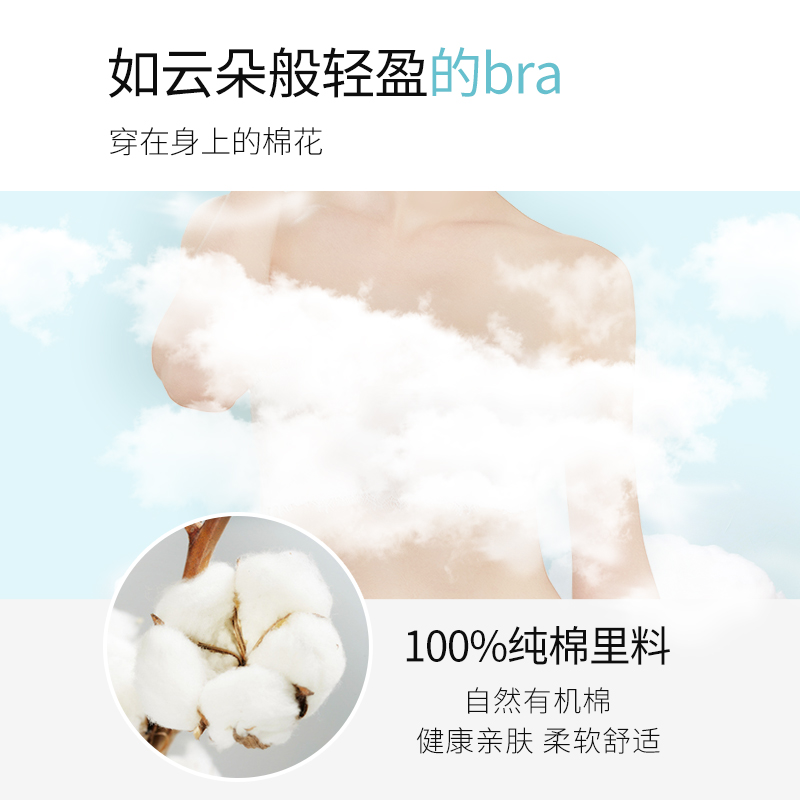 Yilanfen girl bra development period female student underwear thin section Japanese small fresh high school students gathered small bra