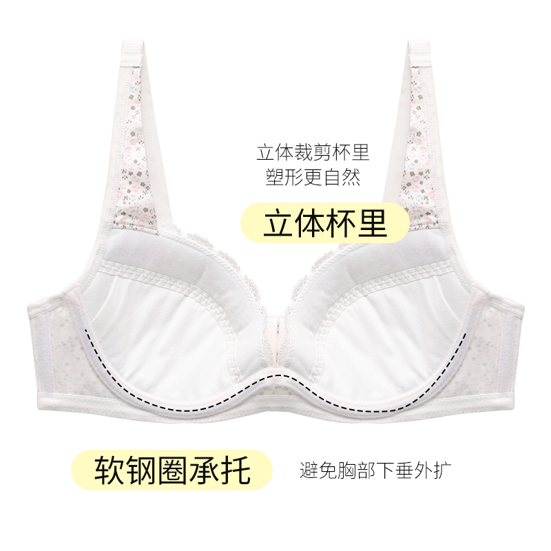Yilanfen girl bra development period female student underwear thin section Japanese small fresh high school students gathered small bra