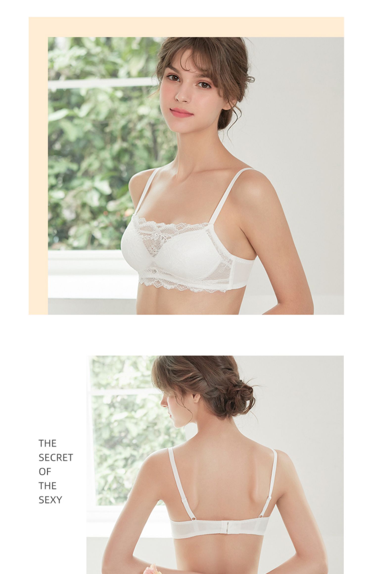 Quần lót ống lót chống sáng nữ áo ngực nhỏ tập hợp mùa hè mỏng phần ren quấn ngực mà không có vòng thép cô gái đồ lót - Strapless Bras shop đồ lót
