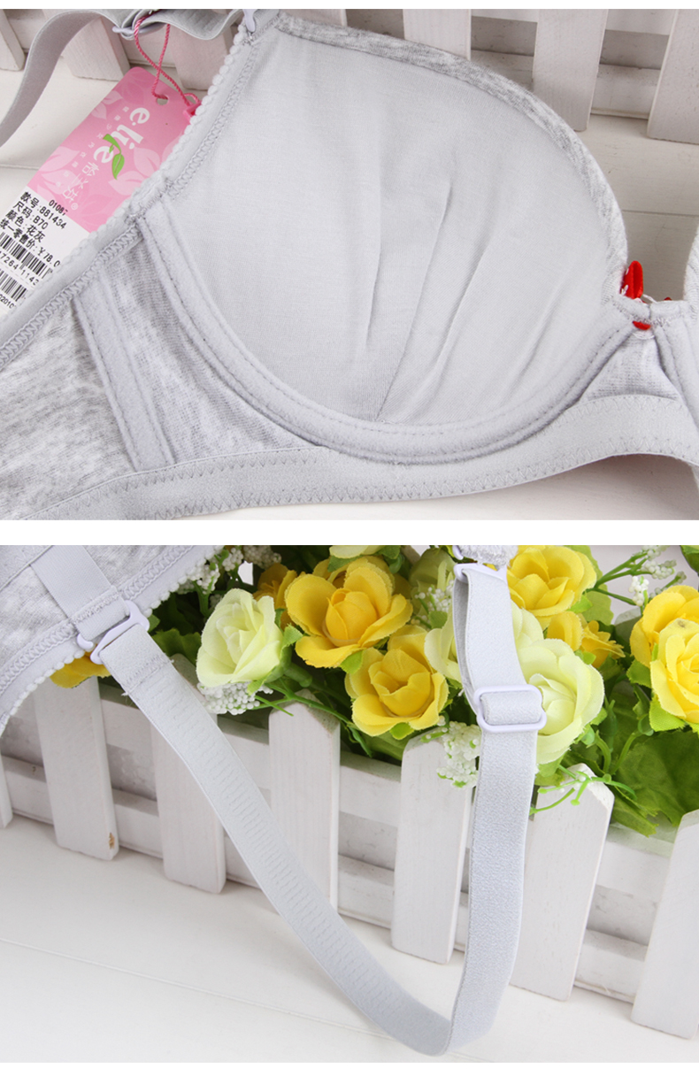 Yilanfen nữ bra bra đồ lót cotton dễ thương vòng thép mềm phụ nữ tụ tập áo ngực màu đỏ trường trung học shop đồ lót cao cấp