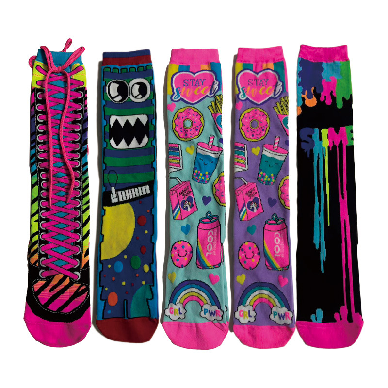 Authentic Australian Internet Celebrity Madmia Socks, 3D Stereo Feature Mid-Calf Socks, Children's Socks, Parent-Child Socks, No Tag Packaging Authentic Australian Internet Celebrity Madmia Socks, 3D Stereo Feature Mid-Calf Socks, Children's Socks, Parent-Child Socks, No Tag Packaging