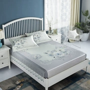 Cao cấp phong cách châu Âu các doanh nghiệp phi trượt mat mat lụa băng giường ba mảnh giường có thể được rửa sạch dưới 1.8m mat mùa hè 1,5m - Thảm mùa hè