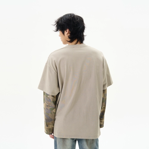 Весенний комплект, камуфляжный лонгслив, в американском стиле, изысканный стиль