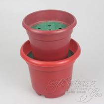 Cheap corrosion-resistant fake flower potted plant flower arrangement 10 12 15 5cm caliber flower pot tray factory direct