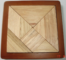 Boutique high-end oak large tangram board is also customized for extra-large teaching