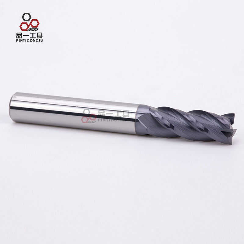 Pint One 2 blades 45 degrees Carbide Tungsten Steel Milling Cutter Lengthened Coating Two Blades 4 mm Straight Shank Keyway Flat Bottom Milling Cutter