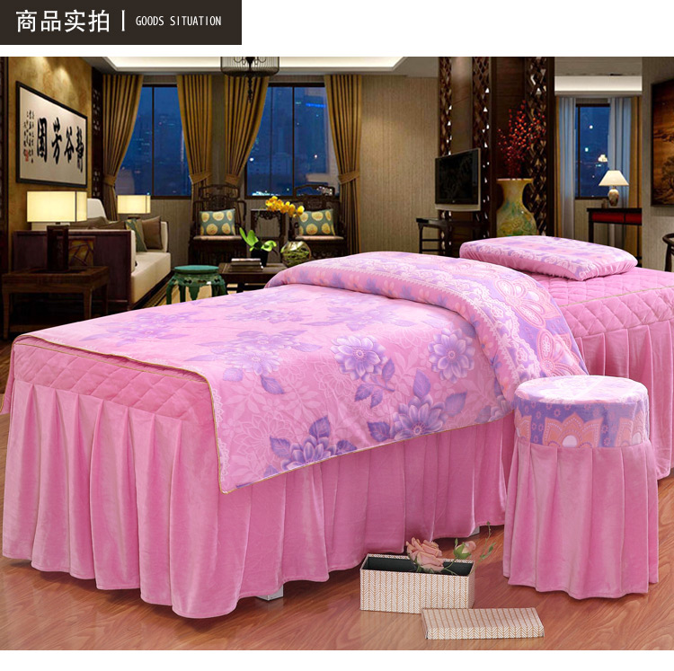 vận chuyển tinh nhung bedspread Body Massage Beauty khăn trải giường denim bedspread lụa bedspread khử trùng tùy chỉnh - Trang bị tấm ga trải giường spa