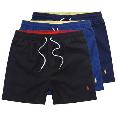 polo beach pants, men's quick-drying capri pants, summer loose large-sized vacation youth, 3-inch casual sports shorts