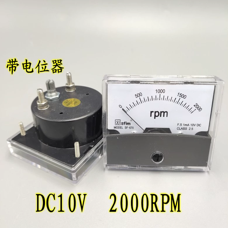 Con trỏ SF-670 có máy đo tốc độ DC có thể điều chỉnh DC10V/1800Rpm với chiết áp 60*70MM thông số kỹ thuật đầy đủ