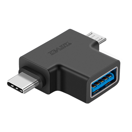 OTG转接头usb3.0转type-c安卓micro二合一接