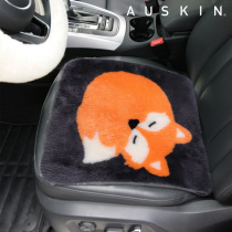 Wool cartoon car cushion cute four seasons universal pure wool fur one-piece lady goddess car single seat cushion