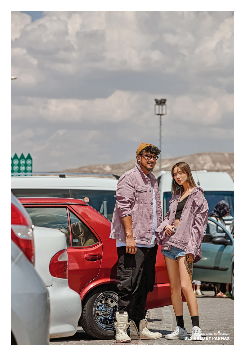 PANMAX denim jacket nam mùa thu áo khoác ngoài giản dị đôi cộng với xu hướng phân bón để tăng áo khoác nam áo khoác nam