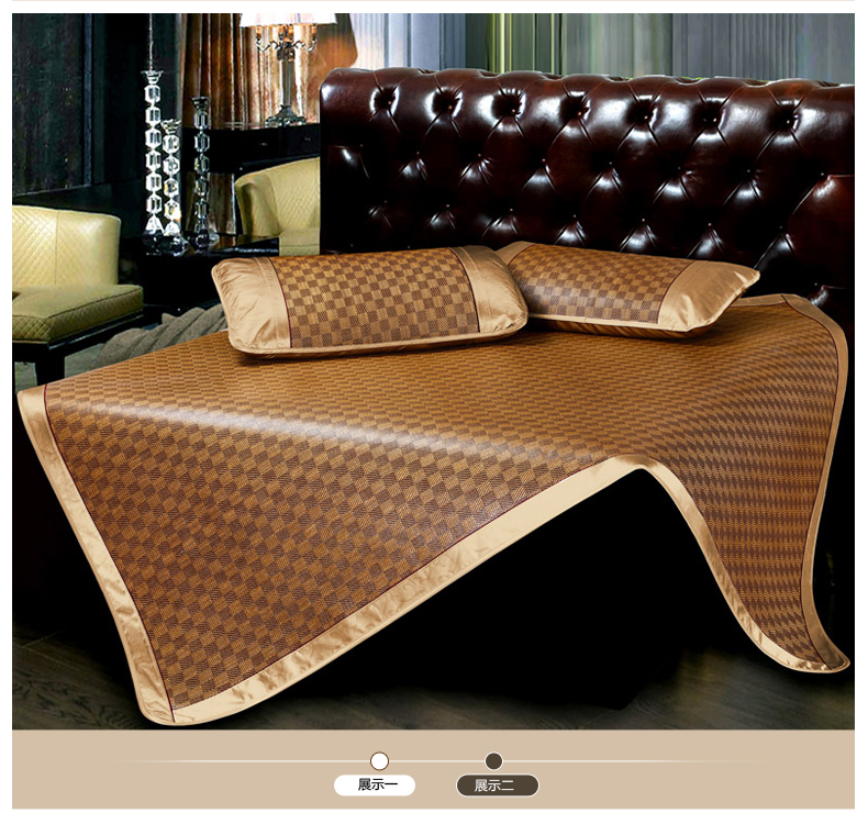 Xi giường giấc mơ ghế mây tre 1.8m mat 1,5m ráp mùa hè giường lụa băng ghế đôi thảm mềm trẻ - Thảm mùa hè nệm điều hòa