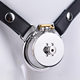Frrk Stainless Steel Flat Cb Chastity Lock, Smooth and Flat, Anti-Cheating, Abstinence, Sm Belt Buckle Chastity Lock, Gay