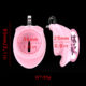 Cobra Translucent Chastity Lock Cb Lock Jelly Bird Cage Pot Lid Lock Sun Wearable Bdsm Men's Imitation Vagina Soft Shell