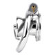 Patterned Cage Transvestite Negative Chastity Lock Stainless Steel Negative Chastity Device Perforated PA Ring CB Lock Outer Wear Piercing